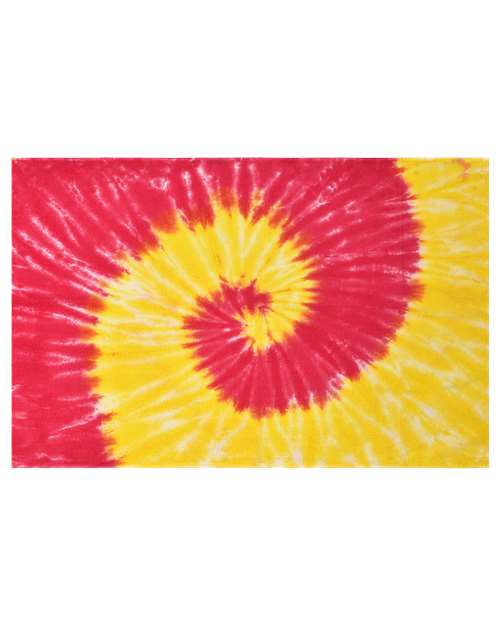Beach Towel - Spiral Yellow/ Pink