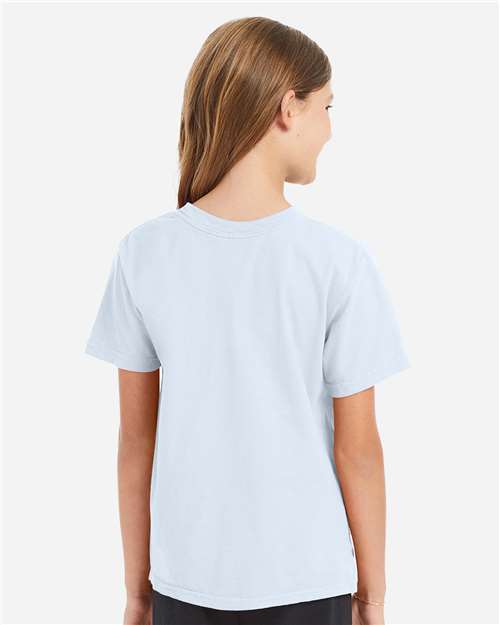 Youth Garment-Dyed T-Shirt - Soothing Blue