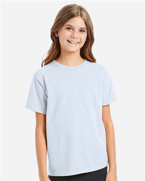 Youth Garment-Dyed T-Shirt - Soothing Blue