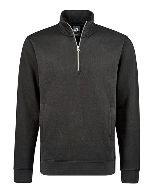 Unisex BTB Fleece Quarter-Zip Sweatshirt - Black