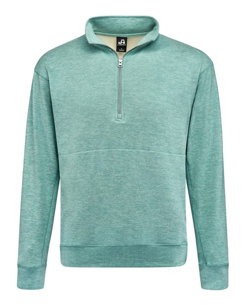 Unisex Electric Fleece Quarter-Zip Sweatshirt - Electric Jade