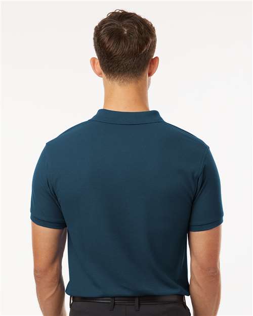 Men's Pique Polo - Atlantic Blue