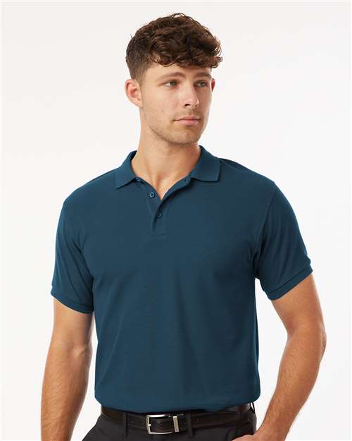 Men's Pique Polo - Atlantic Blue