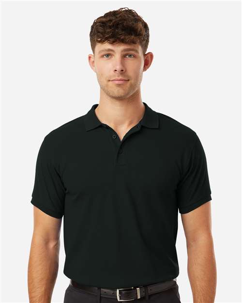 Men's Pique Polo - Black