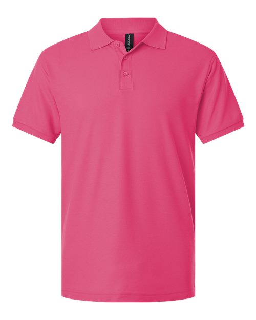 Men's Pique Polo - Bright Pink