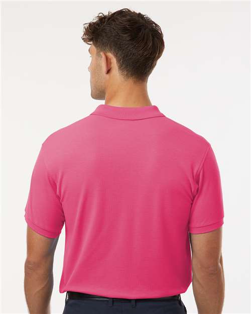 Men's Pique Polo - Bright Pink