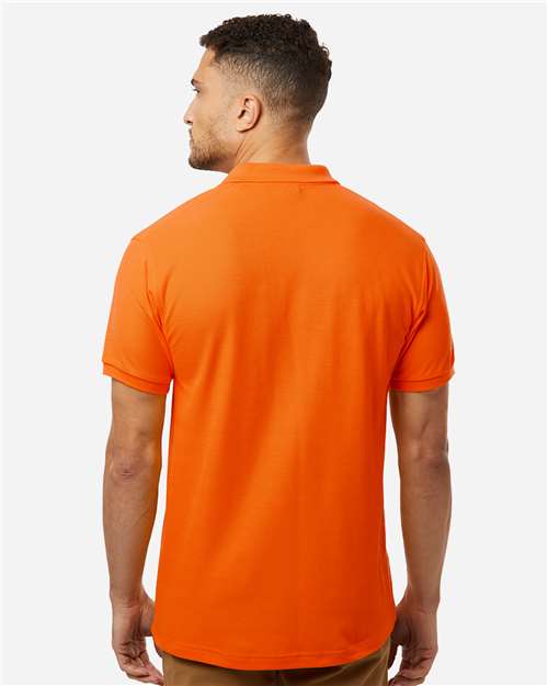 Men's Pique Polo - Deep Orange