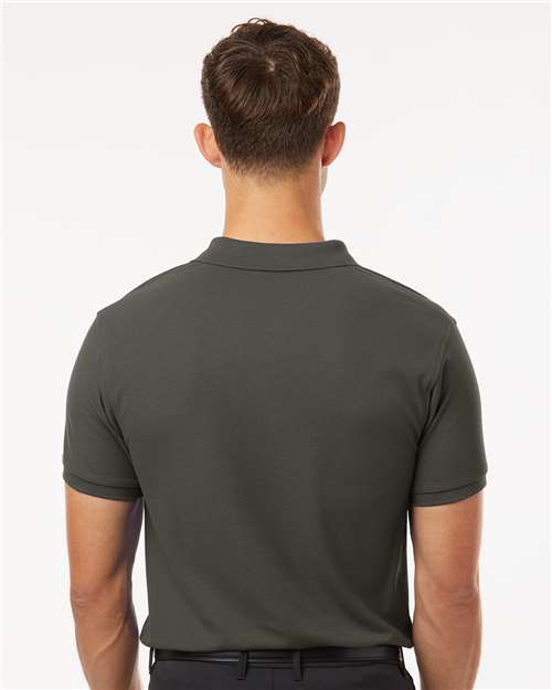 Men's Pique Polo - Charcoal