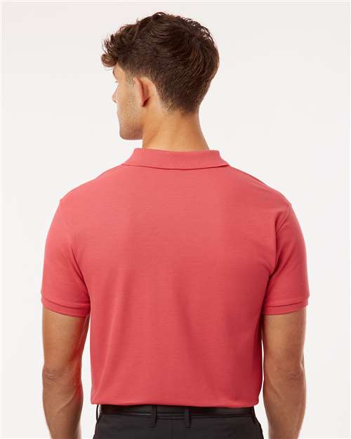 Men's Pique Polo - Coral