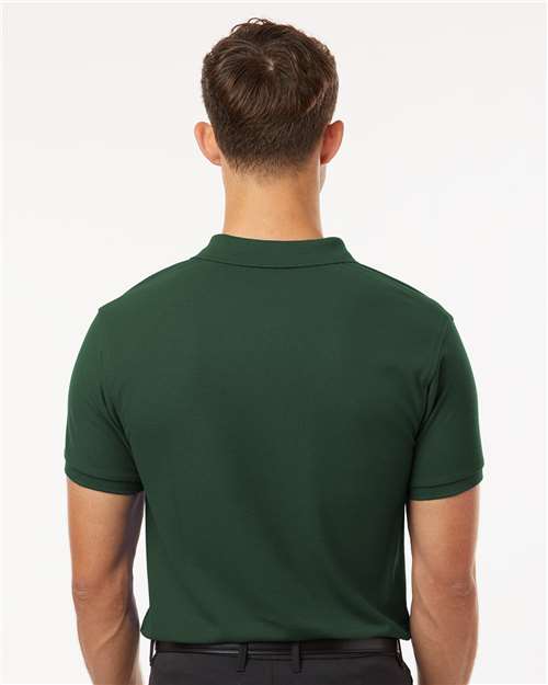 Men's Pique Polo - Forest Green