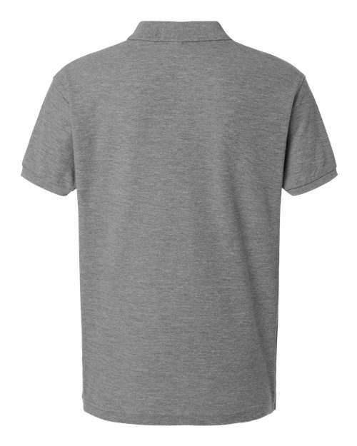 Men's Pique Polo - Heather Granite