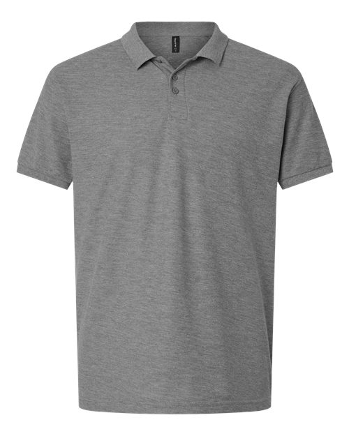 Men's Pique Polo - Heather Granite