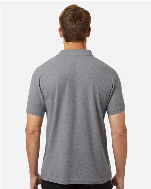Men's Pique Polo - Heather Granite