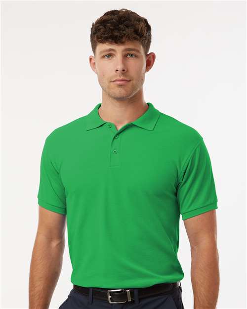 Men's Pique Polo - Kelly Green
