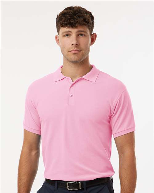 Men's Pique Polo - Light Pink