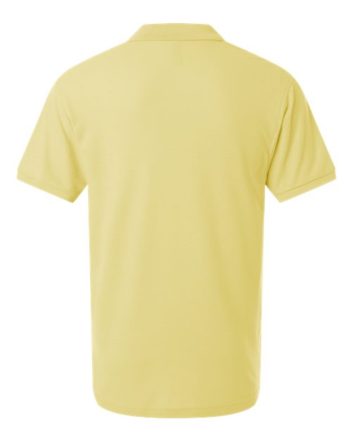 Men's Pique Polo - Light Yellow