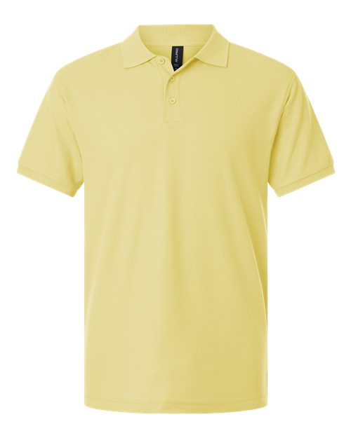 Men's Pique Polo - Light Yellow