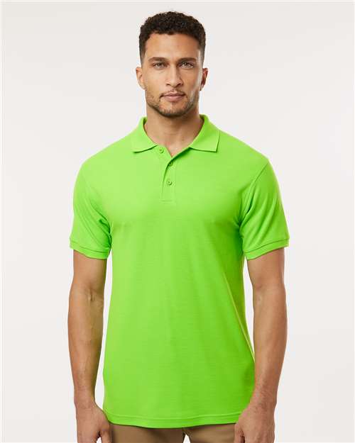 Men's Pique Polo - Lime