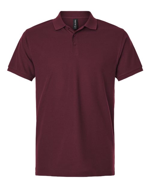 Men's Pique Polo - Maroon
