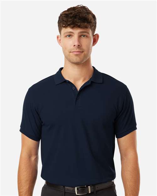 Men's Pique Polo - Navy