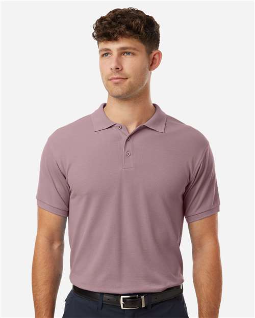 Men's Pique Polo - Deep Lavender
