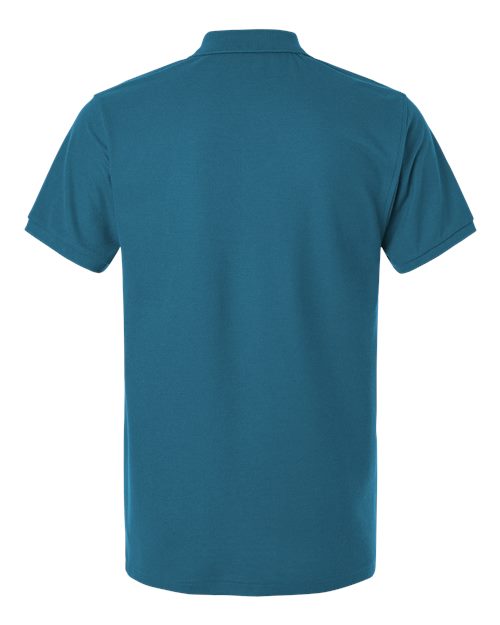 Men's Pique Polo - Pacific Blue