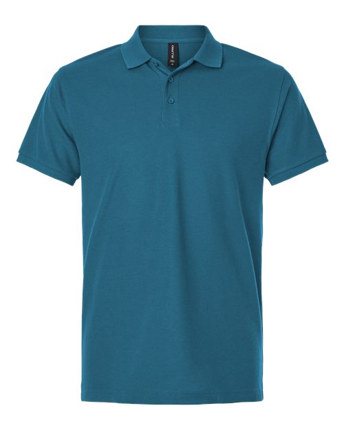 Men's Pique Polo - Pacific Blue