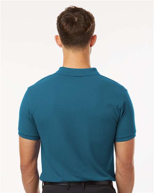 Men's Pique Polo - Pacific Blue