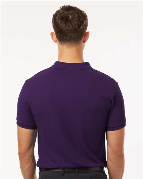 Men's Pique Polo - Purple