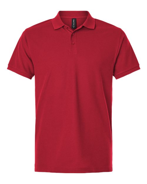 Men's Pique Polo - Red