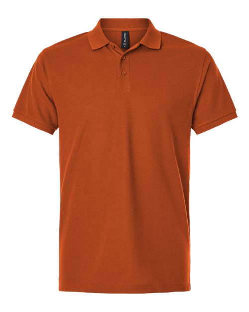 Men's Pique Polo - Rust