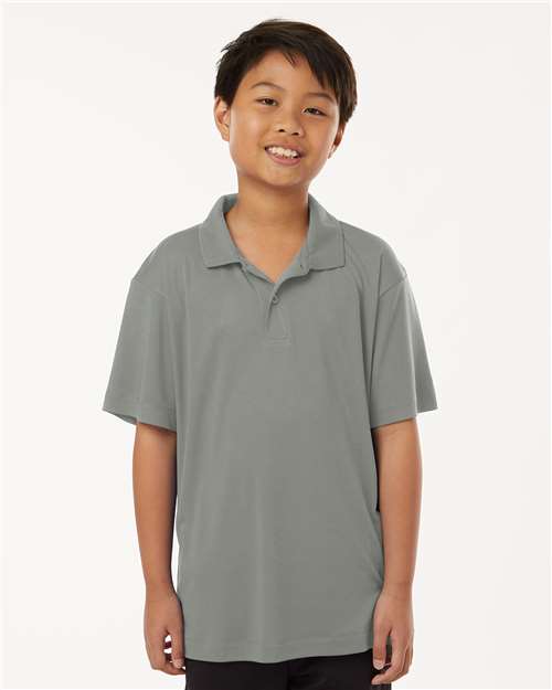 Youth Pro-Lock Performance Polo - Greystone