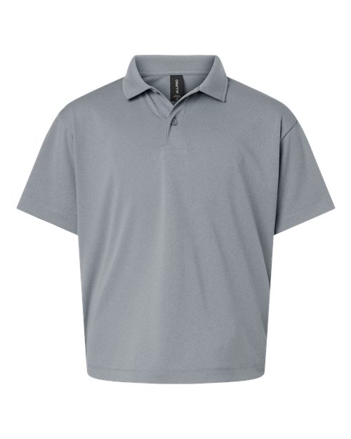 Youth Pro-Lock Performance Polo - Heather Steel