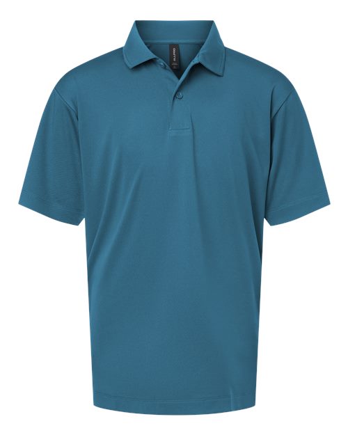 Youth Pro-Lock Performance Polo - Pacific Blue