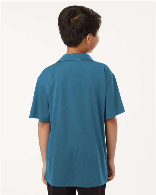 Youth Pro-Lock Performance Polo - Pacific Blue
