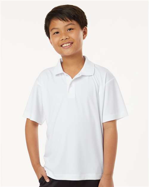 Youth Pro-Lock Performance Polo - White