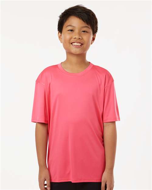 Youth Pro-Lock Performance T-Shirt - Bright Pink