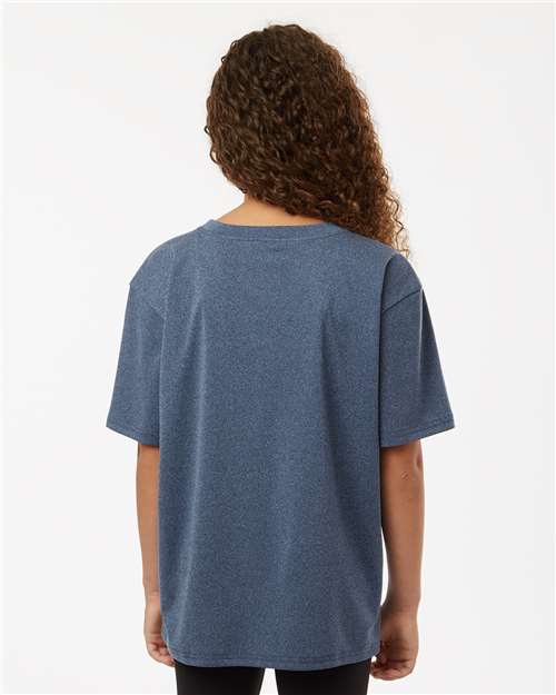 Youth Pro-Lock Performance T-Shirt - Heather Navy