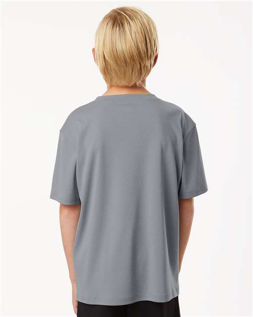 Youth Pro-Lock Performance T-Shirt - Heather Steel