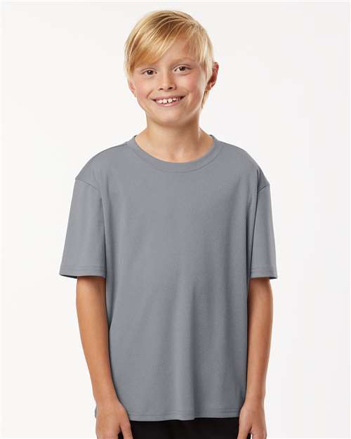 Youth Pro-Lock Performance T-Shirt - Heather Steel