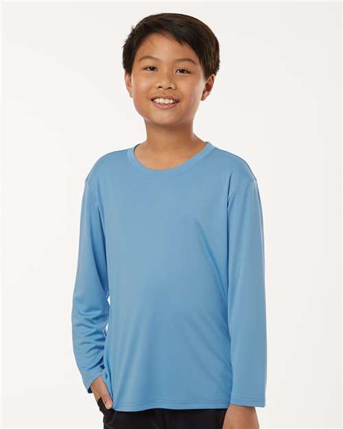 Youth Pro-Lock Performance Long Sleeve T-Shirt - Carolina Blue