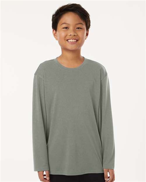 Youth Pro-Lock Performance Long Sleeve T-Shirt - Greystone