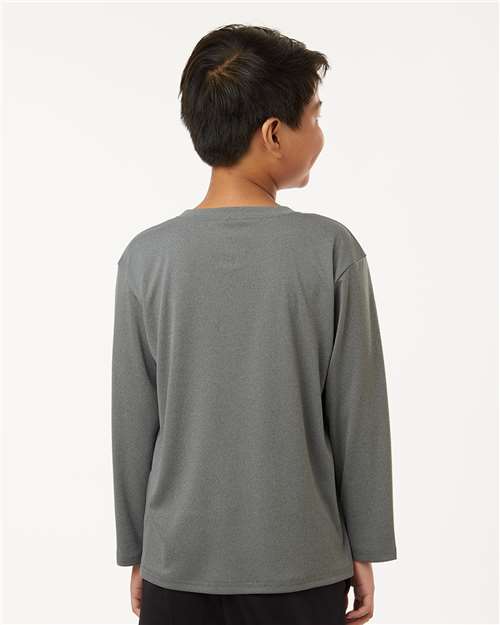 Youth Pro-Lock Performance Long Sleeve T-Shirt - Heather Granite