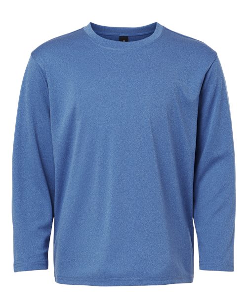 Youth Pro-Lock Performance Long Sleeve T-Shirt - Heather Royal