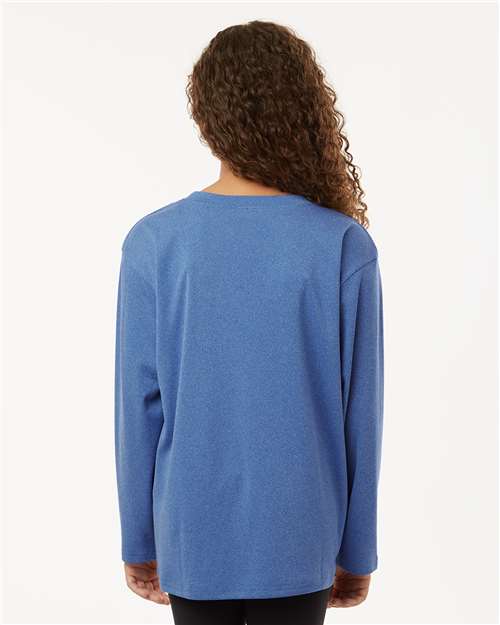 Youth Pro-Lock Performance Long Sleeve T-Shirt - Heather Royal
