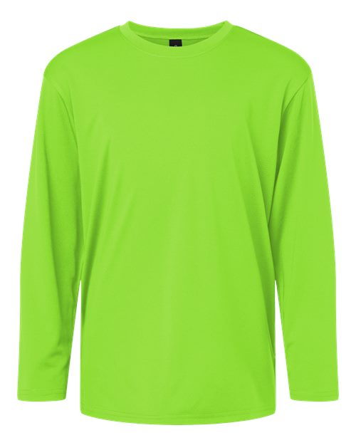 Youth Pro-Lock Performance Long Sleeve T-Shirt - Lime