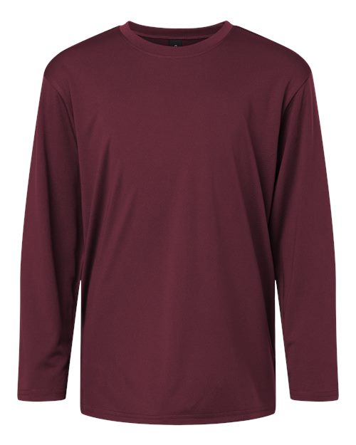 Youth Pro-Lock Performance Long Sleeve T-Shirt - Maroon
