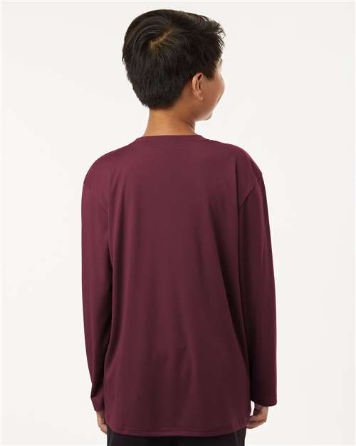 Youth Pro-Lock Performance Long Sleeve T-Shirt - Maroon