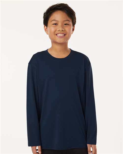 Youth Pro-Lock Performance Long Sleeve T-Shirt - Navy