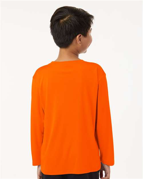 Youth Pro-Lock Performance Long Sleeve T-Shirt - Neon Orange